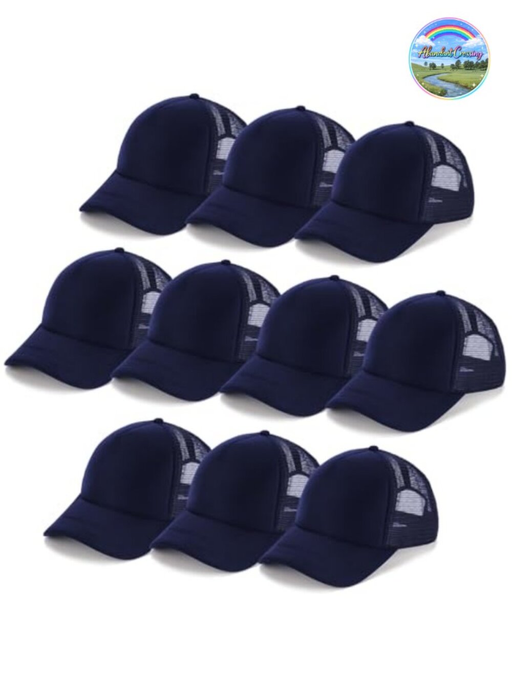 Sublimation Blank Trucker Hats 10 Pack Adjustable Baseball Caps
